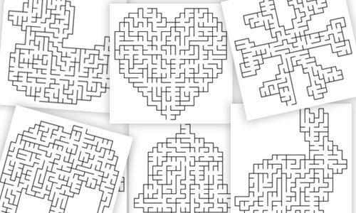masked maze puzzle generator