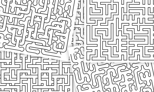 pipe maze puzzle generator