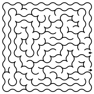 orthogonal maze puzzle