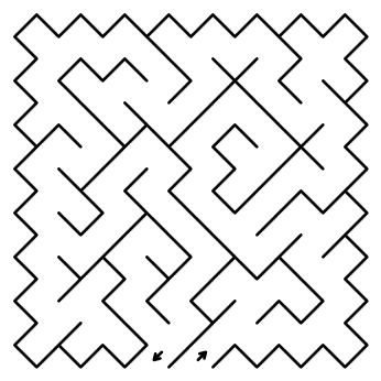rhombic maze puzzle