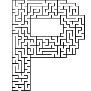 P shaped maze puzzle