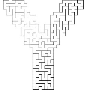Y shaped maze puzzle
